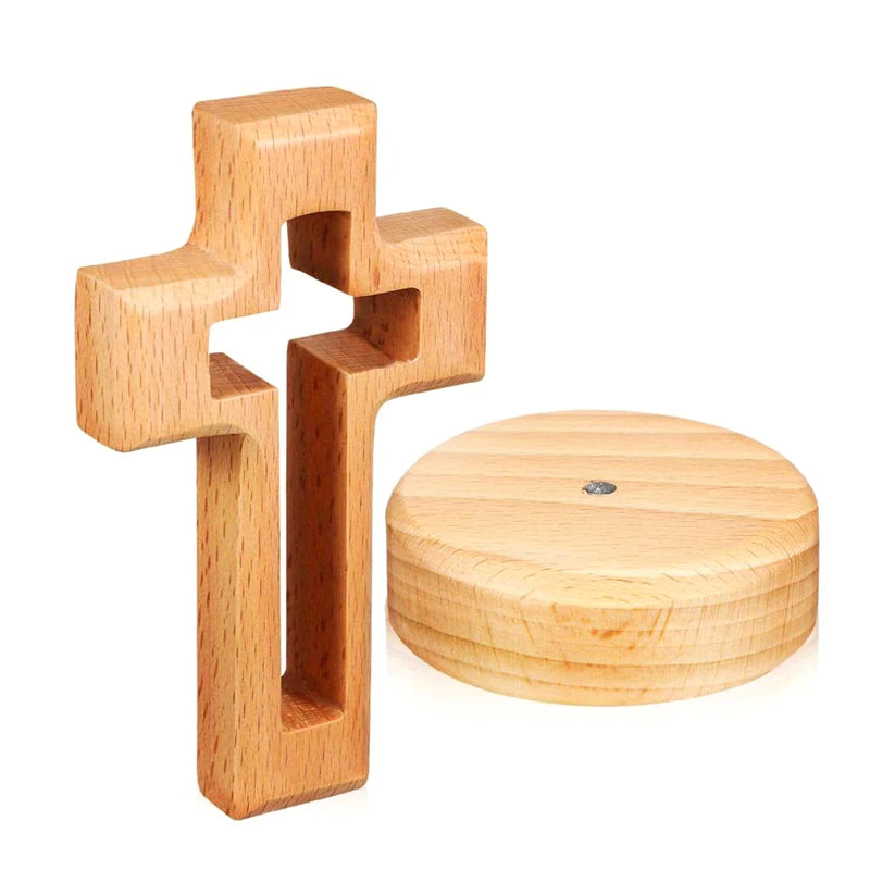 Croix chrétienne sur pied – Symbole de foi et de paix - Image #0