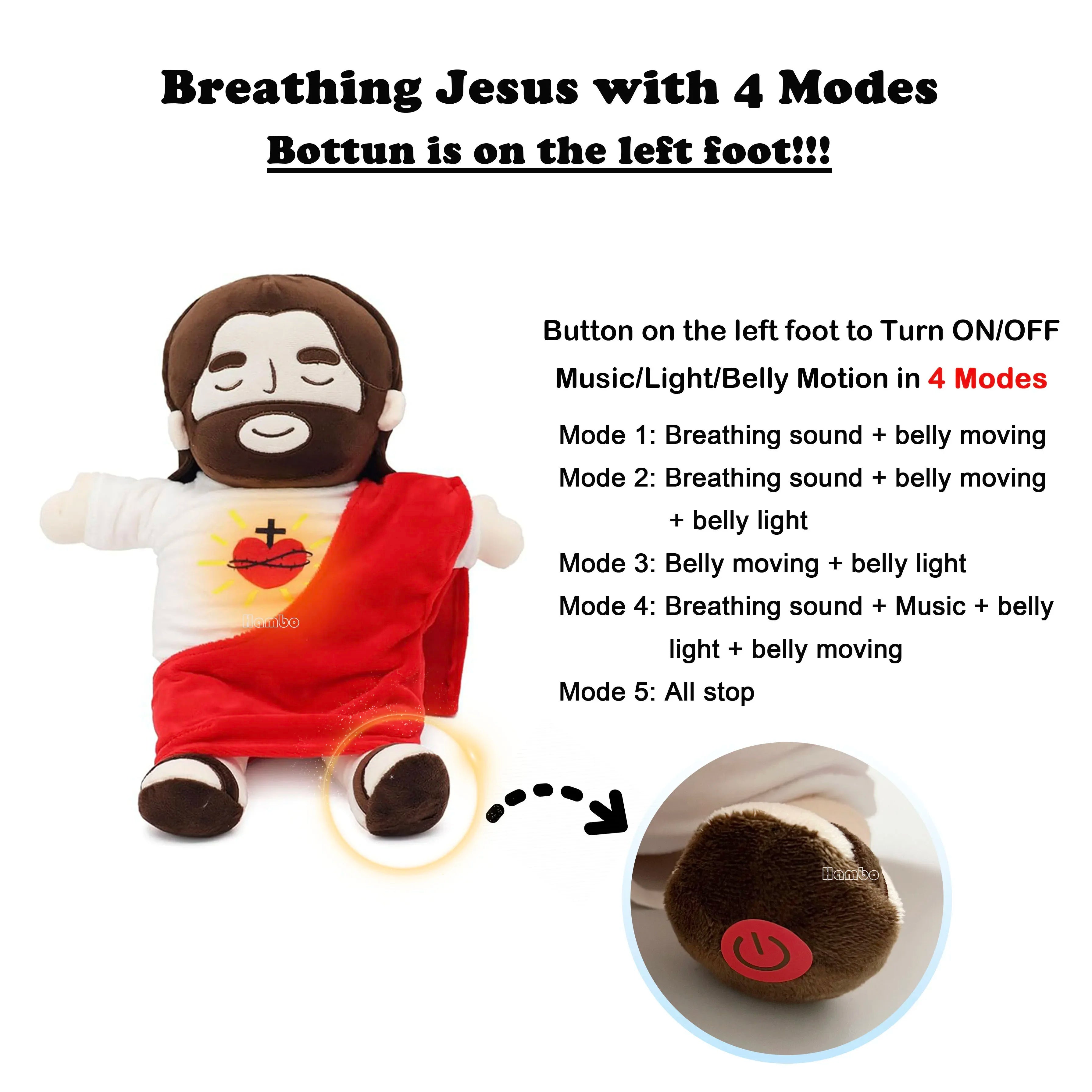 Le doudou qui respire l’amour / Jésus veille sur vous - Image #0