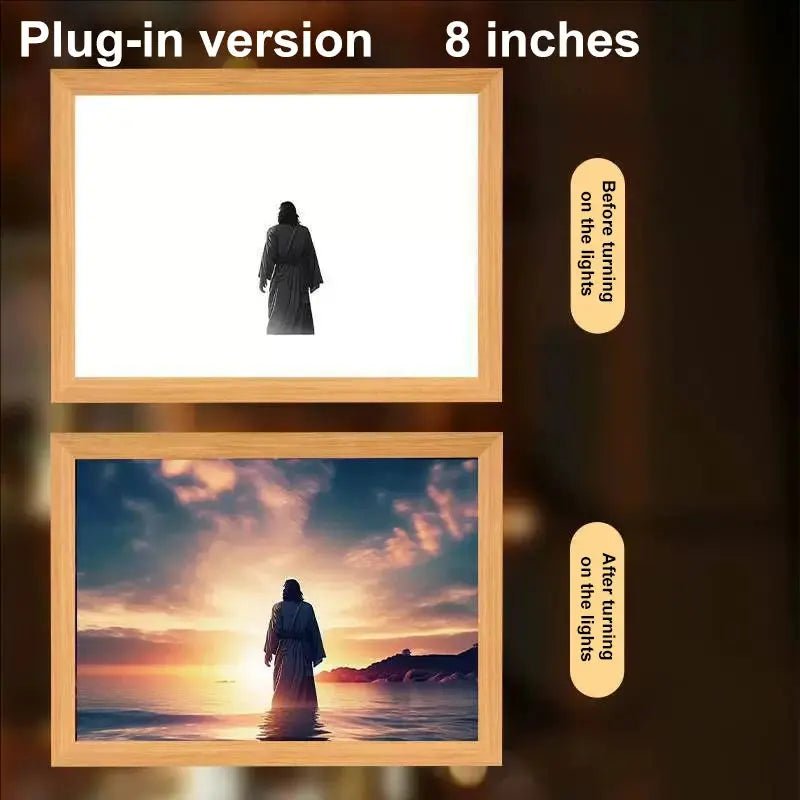 ✝️ Cadre Décoratif Chrétien – Parole de Foi & Message Spirituel pour votre Intérieur 🕊️ - MonBerger