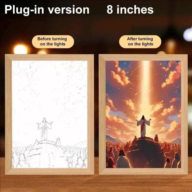 ✝️ Cadre Décoratif Chrétien – Parole de Foi & Message Spirituel pour votre Intérieur 🕊️ - MonBerger