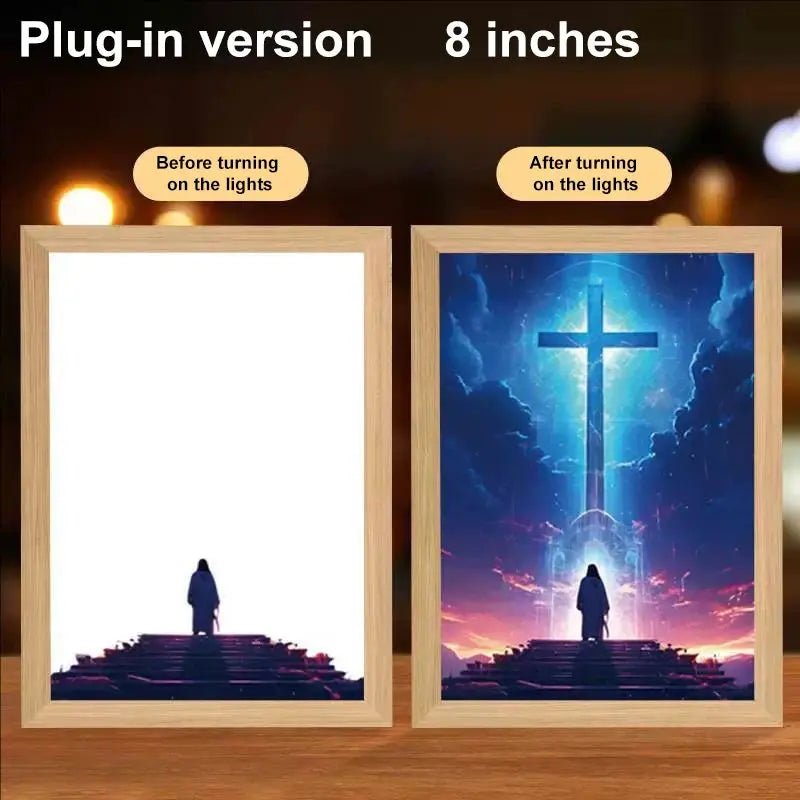 ✝️ Cadre Décoratif Chrétien – Parole de Foi & Message Spirituel pour votre Intérieur 🕊️ - MonBerger