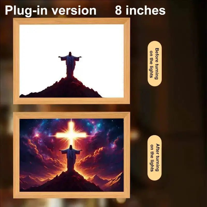 ✝️ Cadre Décoratif Chrétien – Parole de Foi & Message Spirituel pour votre Intérieur 🕊️ - MonBerger