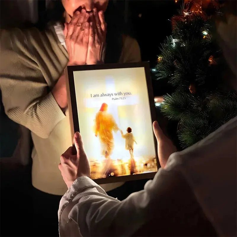 ✝️ Cadre Décoratif Chrétien – Parole de Foi & Message Spirituel pour votre Intérieur 🕊️ - MonBerger