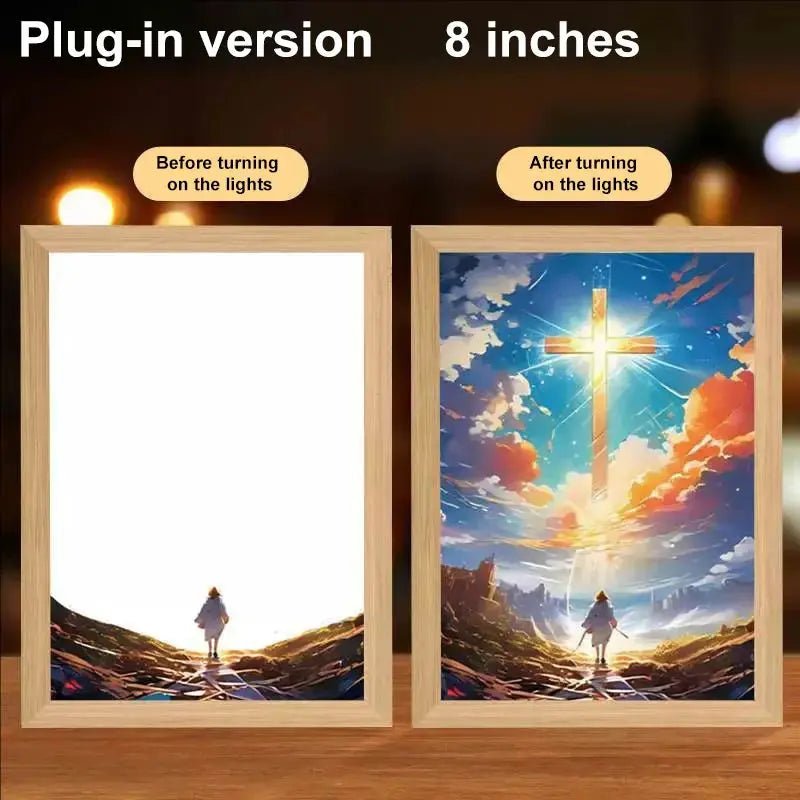 ✝️ Cadre Décoratif Chrétien – Parole de Foi & Message Spirituel pour votre Intérieur 🕊️ - MonBerger