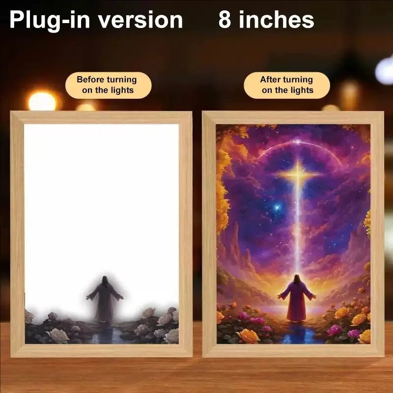 ✝️ Cadre Décoratif Chrétien – Parole de Foi & Message Spirituel pour votre Intérieur 🕊️ - MonBerger