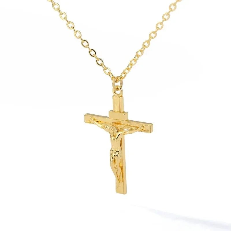 Collier Croix en Acier Inoxydable – Bijou Chrétien Homme & Femme | Design Spirituel - MonBerger