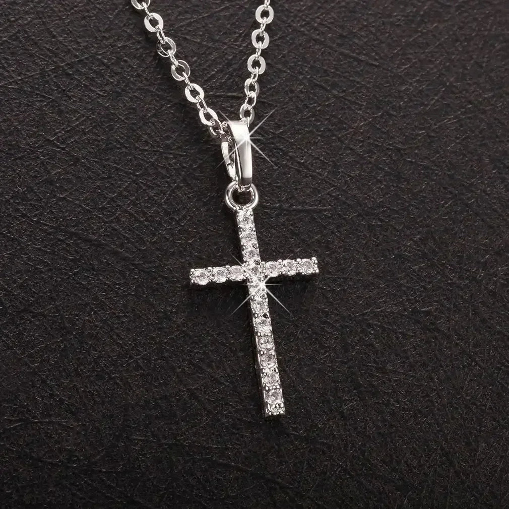 Collier Croix en Acier Inoxydable – Bijou Chrétien Homme & Femme | Design Spirituel - MonBerger